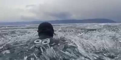 В России сняли на видео, как замерзший Байкал пробуждается весной 2021 - ТЕЛЕГРАФ - telegraf.com.ua - Россия - Киев - Иркутск - Антарктида
