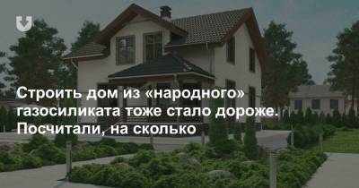 Строить дом из «народного» газосиликата тоже стало дороже. Посчитали, на сколько - news.tut.by - Строительство