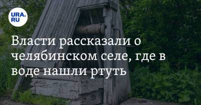 Александр Кочкин - Власти рассказали о челябинском селе, где в воде нашли ртуть - ura.news - Челябинская обл. - район Коркинский - Экология