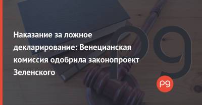 Владимир Зеленский - Виталий Шабунин - Наказание за ложное декларирование: Венецианская комиссия одобрила законопроект Зеленского - thepage.ua