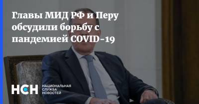 Сергей Лавров - Главы МИД РФ и Перу обсудили борьбу с пандемией COVID-19 - nsn.fm - Перу