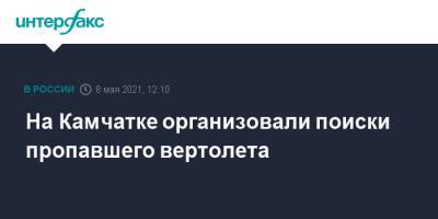 На Камчатке организовали поиски пропавшего вертолета - interfax.ru - Москва - Елизово