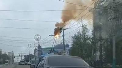 На улице Суворова в Пензе загорелись троллейбусные провода - penzainform.ru - Пенза
