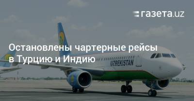 Остановлены чартерные рейсы в Турцию и Индию - gazeta.uz - Узбекистан - Турция - Ташкент - Стамбул
