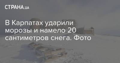 В Карпатах ударили морозы и намело 20 сантиметров снега. Фото - strana.ua - Ивано-Франковск - район Раховский