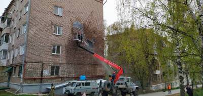 В Удмуртии с фасада дома смыли граффити с ветераном - gorodglazov.com - респ. Удмуртия - Ижевск