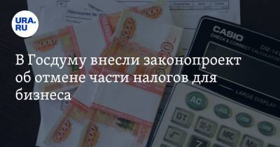 Сергей Катасонов - В Госдуму внесли законопроект об отмене части налогов для бизнеса - ura.news