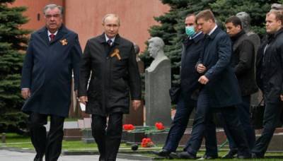 Владимир Путин - На парад к Путину в гости приехал только президент Таджикистана - 24tv.ua - Москва - Таджикистан