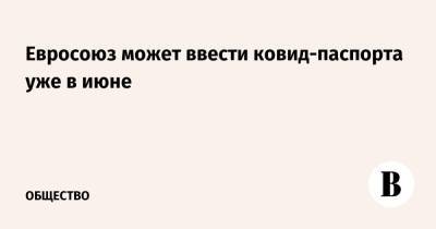 Евросоюз может ввести ковид-паспорта уже в июне - vedomosti.ru - Ляйен