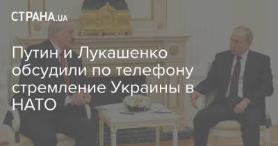 Владимир Путин - Александр Лукашенко - Эмомали Рахмон - Путин и Лукашенко обсудили по телефону стремление Украины в НАТО - strana.ua - Москва - Россия - Украина - Таджикистан