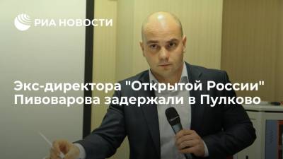 Михаил Ходорковский - Андрей Пивоваров - Экс-директора "Открытой России" Пивоварова задержали в Пулково - ria.ru - Москва - Россия - США - Санкт-Петербург