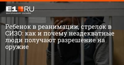 Артем Устюжанин - Сергей Болков - Ребенок в реанимации, стрелок в СИЗО: как и почему неадекватные люди получают разрешение на оружие - e1.ru - Екатеринбург - Грузия - Новосибирская обл.