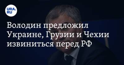 Вячеслав Володин - Володин предложил Украине, Грузии и Чехии извиниться перед РФ. «Будьте благодарны» - ura.news - Грузия