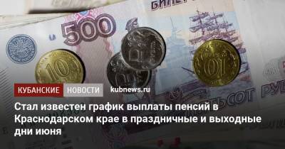Стал известен график выплаты пенсий в Краснодарском крае в праздничные и выходные дни июня - kubnews.ru - Краснодарский край