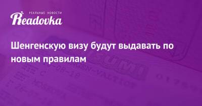 Шенгенскую визу будут выдавать по новым правилам - readovka.ru