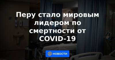 Перу стало мировым лидером по смертности от COVID-19 - news.mail.ru - Колумбия - Бразилия - Венгрия - Перу