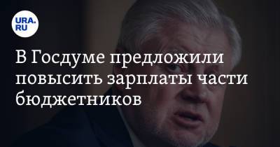 Сергей Миронов - В Госдуме предложили повысить зарплаты части бюджетников - ura.news