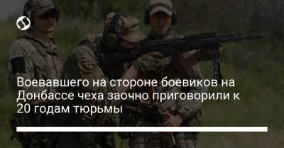 Воевавшего на стороне боевиков на Донбассе чеха заочно приговорили к 20 годам тюрьмы - liga.net - Луганская обл. - Ростов-На-Дону