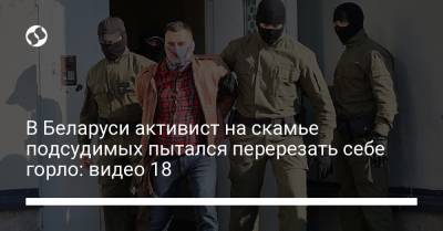 В Беларуси активист на скамье подсудимых пытался перерезать себе горло: видео 18 - liga.net