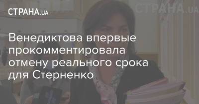 Сергей Стерненко - Ирина Венедиктова - Венедиктова впервые прокомментировала отмену реального срока для Стерненко - strana.ua - Украина - Одесса - Генпрокурор