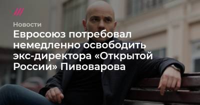 Андрей Пивоваров - Евросоюз потребовал немедленно освободить экс-директора «Открытой России» Пивоварова - tvrain.ru - Санкт-Петербург - Варшава