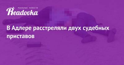 В Адлере расстреляли двух судебных приставов - readovka.news - Сочи - Адлер
