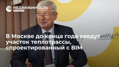 Сергей Левкин - В Москве до конца года введут участок теплотрассы, спроектированный с BIM - realty.ria.ru - Москва