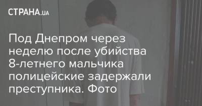 Под Днепром через неделю после убийства 8-летнего мальчика полицейские задержали преступника. Фото - strana.ua