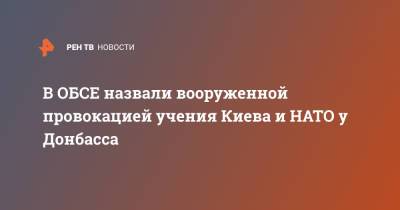 Александр Лукашевич - В ОБСЕ назвали вооруженной провокацией учения Киева и НАТО у Донбасса - ren.tv - Украина - Киев - Англия - Дания - Донбасс
