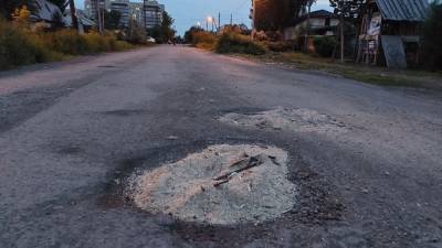"Отремонтированная" опилками дорога появилась в Кемерове - news.vse42.ru - Краснодар - Кемерова