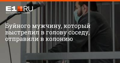 Буйного мужчину, который выстрелил в голову соседу, отправили в колонию - e1.ru - Екатеринбург