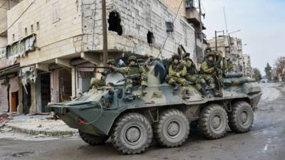 Российский военный погиб при подрыве бронеавтомобиля в Сирии - 5-tv.ru - Россия - Сирия - провинция Хасеке