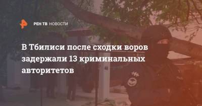 В Тбилиси после сходки воров задержали 13 криминальных авторитетов - ren.tv - Грузия - Тбилиси