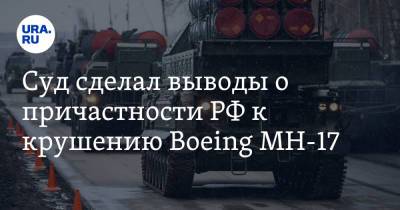 Суд сделал выводы о причастности РФ к крушению Boeing MH-17 - ura.news - Голландия - Донецкая обл.