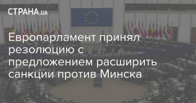 София Сапеги - Европарламент принял резолюцию с предложением расширить санкции против Минска - strana.ua - Минск