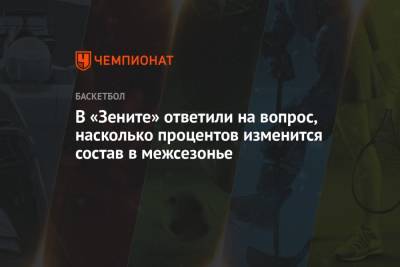 Александр Церковный - В «Зените» ответили на вопрос, на сколько процентов изменится состав в межсезонье - championat.com