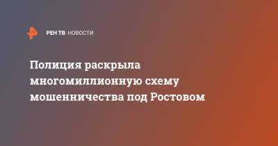 Ирина Волк - Полиция раскрыла многомиллионную схему мошенничества под Ростовом - ren.tv - Ростовская обл.