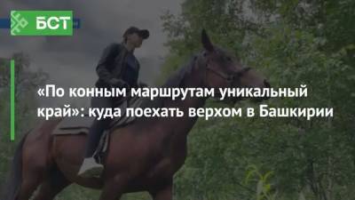 «По конным маршрутам уникальный край»: куда поехать верхом в Башкирии - bash.news - Башкирия