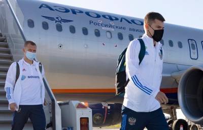 В четверг вечером в Петербург прилетела сборная России по футболу - abnews.ru - Санкт-Петербург - Бельгия - Швеция - Финляндия - Словакия
