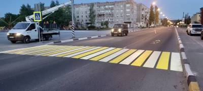 В Карелии обустроили первый проекционный световой пешеходный переход - stolicaonego.ru - Вологда - Медвежьегорск - республика Карелия