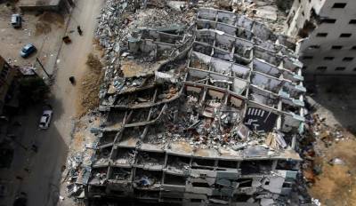 Гилад Эрдан - В разбомбленном в Газе здании Associated Press ХАМАС разрабатывал систему помех для Железного купола - rusjev.net - Палестина - Иерусалим