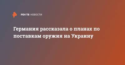 Германия рассказала о планах по поставкам оружия на Украину - ren.tv - Украина - Германия