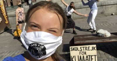 Грета Тунберг - Грета Тунберг возобновила прерванные пандемией протесты (ФОТО) - dsnews.ua - Швеция - Экология