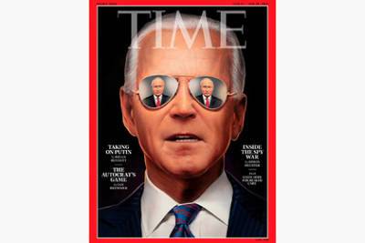 Владимир Путин - Джо Байден - На обложку Time поместили Байдена с отражением Путина - lenta.ru - Женева