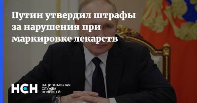 Владимир Путин - Путин утвердил штрафы за нарушения при маркировке лекарств - nsn.fm