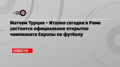 Роберто Манчини - Матчем Турция – Италия сегодня в Риме состоится официальное открытие чемпионата Европы по футболу - echo.msk.ru - Санкт-Петербург - Бельгия - Турция - Япония - Бразилия - Рим
