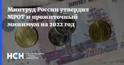 Минтруд России утвердил МРОТ и прожиточный минимум на 2022 год - nsn.fm
