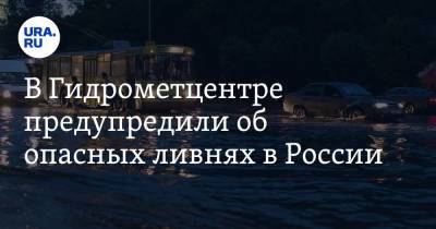 Роман Вильфанда - В Гидрометцентре предупредили об опасных ливнях в России - ura.news - ЦФО