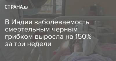 В Индии заболеваемость смертельным черным грибком выросла на 150% за три недели - strana.ua - Индия - штат Махараштра