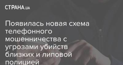 Появилась новая схема телефонного мошенничества с угрозами убийств близких и липовой полицией - strana.ua - Москва - Россия